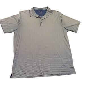Bobby Jones Mens blue striped polo shirt size extra large